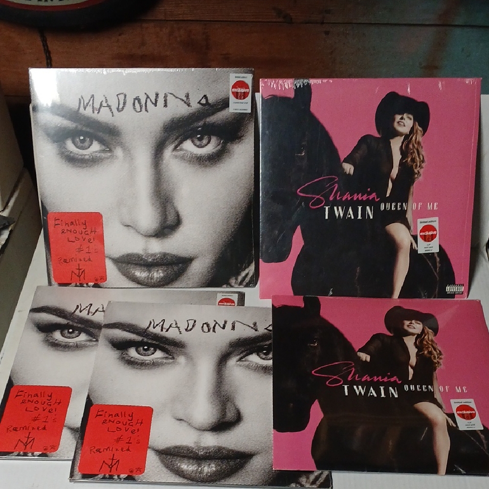 Lot Of 5 SEALED*Madonna and Shania Twain Vinyl Records